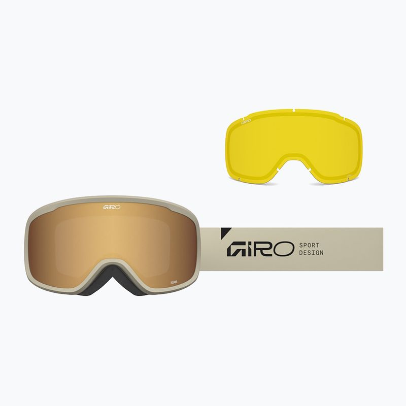 Скиорски очила Giro Roam stone stacked/amber gold/yellow 7