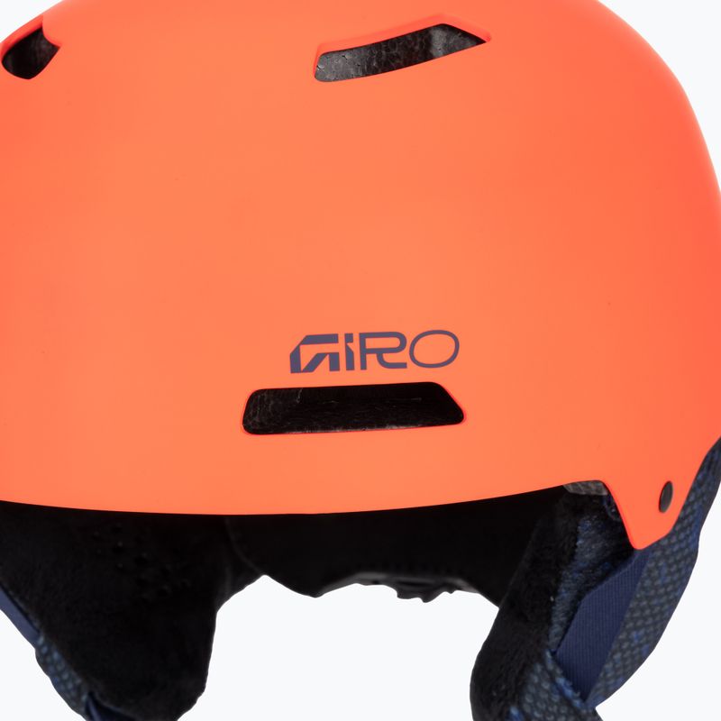 Детска скиорска каска Giro Crue matte orange 7