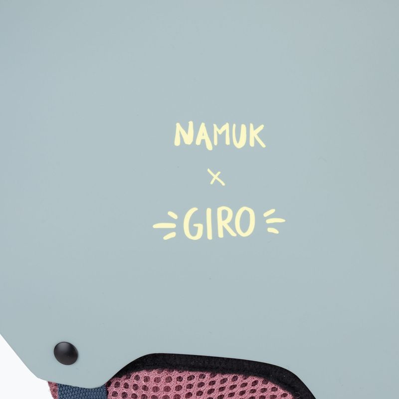 Детска скиорска каска Giro Crue matte light blue namuk 8