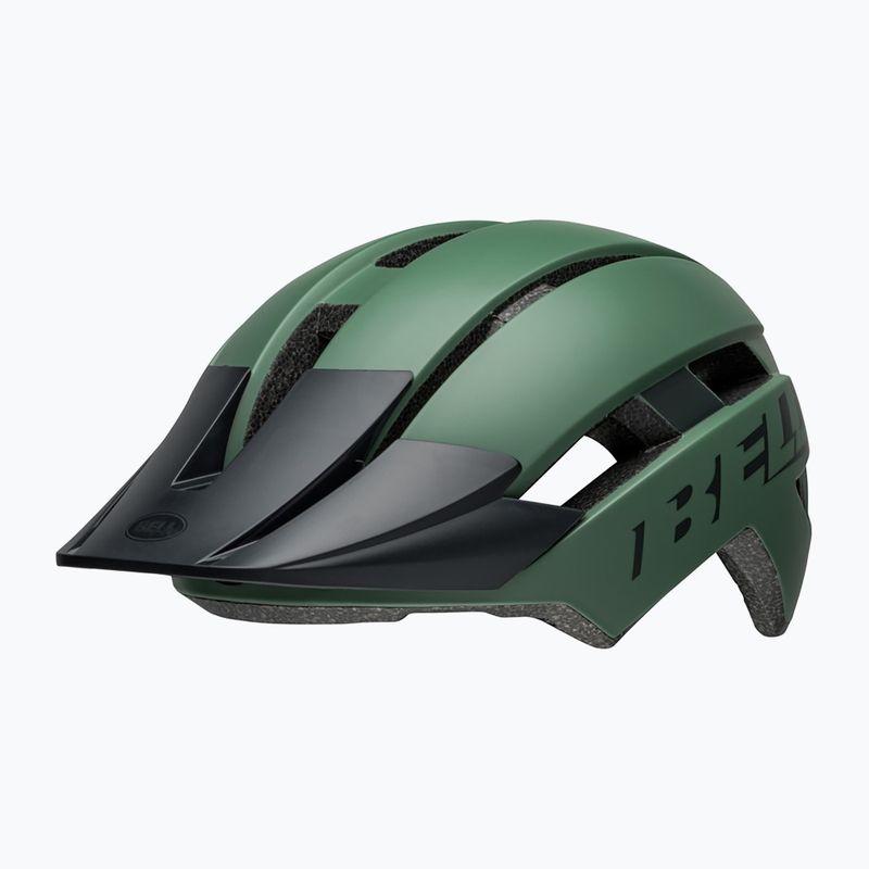 Детска велосипедна каска Bell Sidetrack II matte green