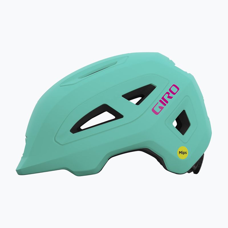 Детска велосипедна каска Giro Scamp II matte screaming teal/bright pink 2