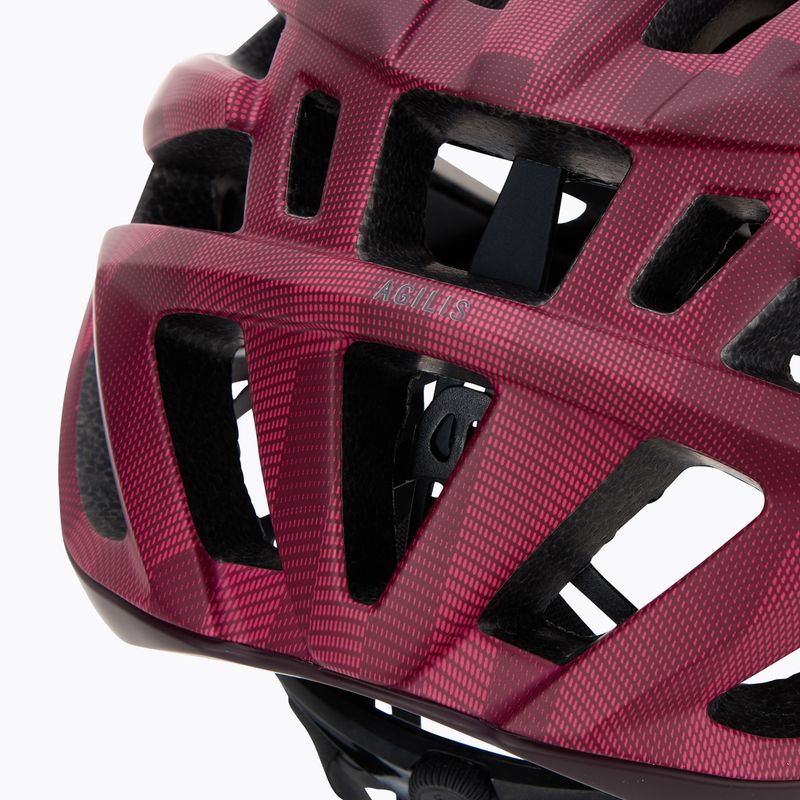 Велосипедна каска Giro Agilis Integrated MIPS matte dark cherry towers 7