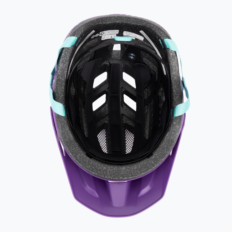 Детска велосипедна каска Giro Fixture II Integrated MIPS matte purple ripple 5