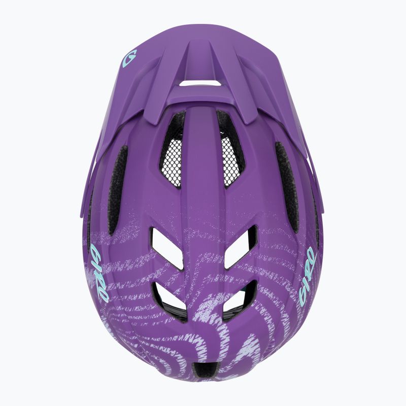 Детска велосипедна каска Giro Fixture II Integrated MIPS matte purple ripple 6