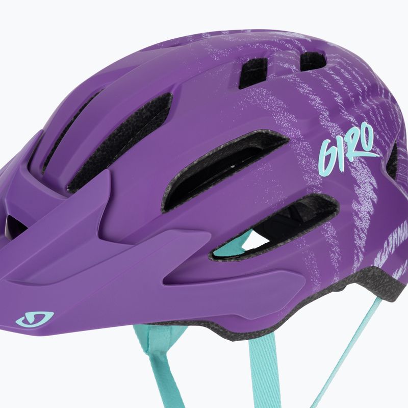 Детска велосипедна каска Giro Fixture II Integrated MIPS matte purple ripple 8