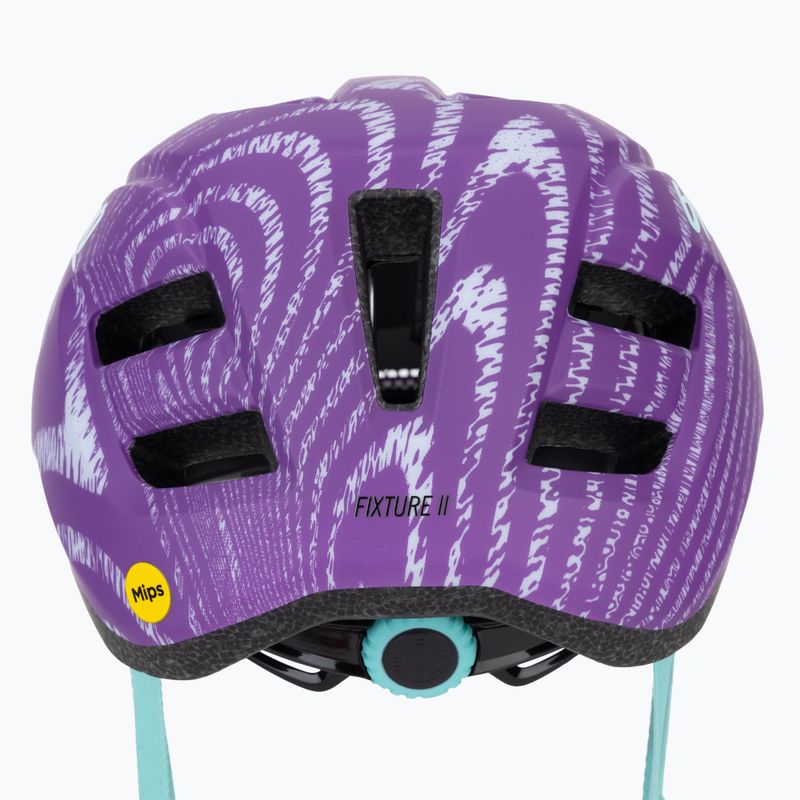 Детска велосипедна каска Giro Fixture II Integrated MIPS matte purple ripple 11