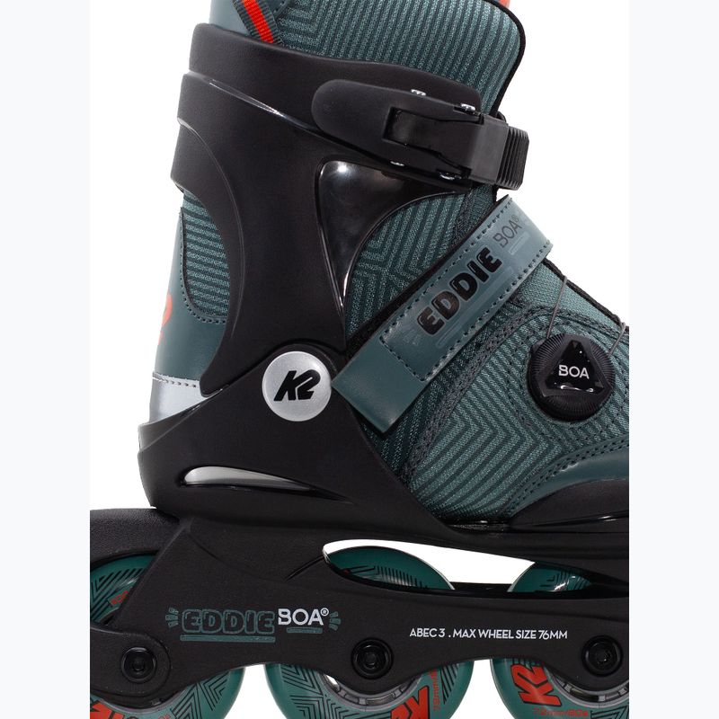 Детски ролери K2 Eddie Boa dark teal 3