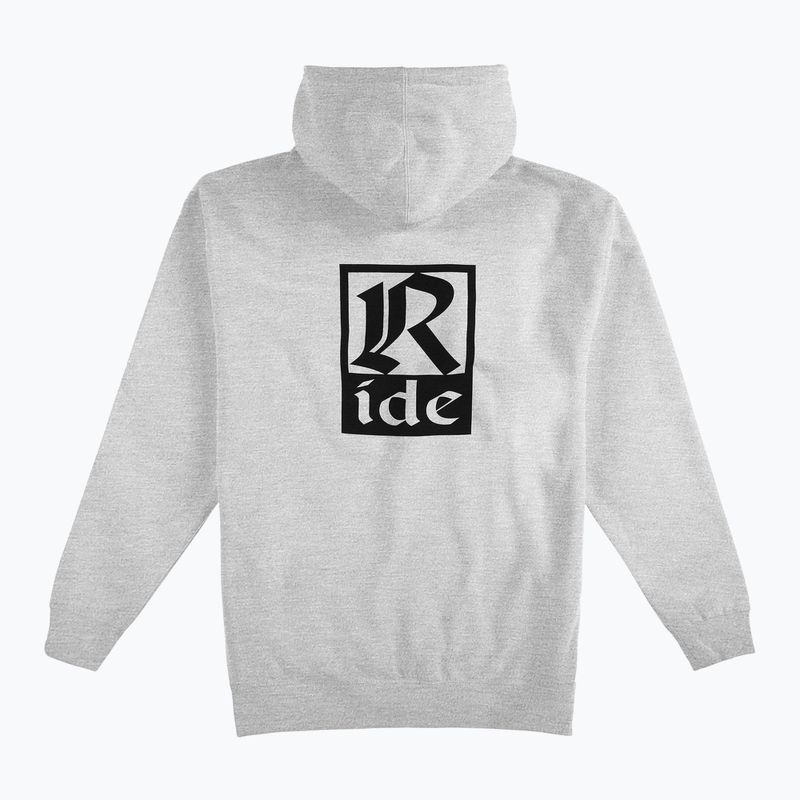 Мъжки суитшърт RIDE Old English Hoody heather grey 2