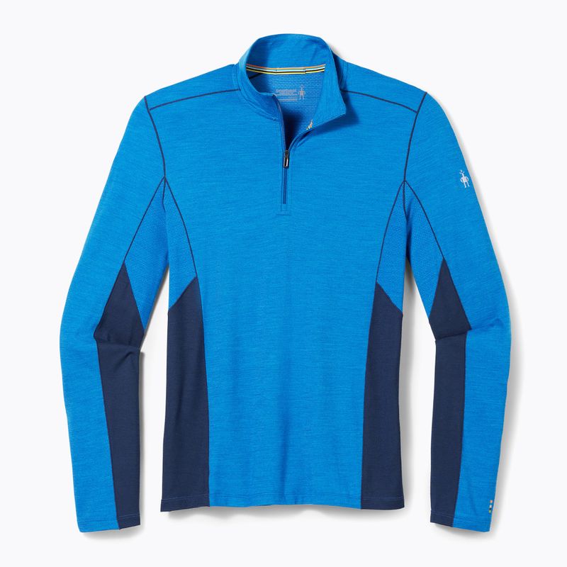 Мъжка термоактивна блуза Smartwool Merino Sport 1/4 Zip laguna blue/deep navy 4