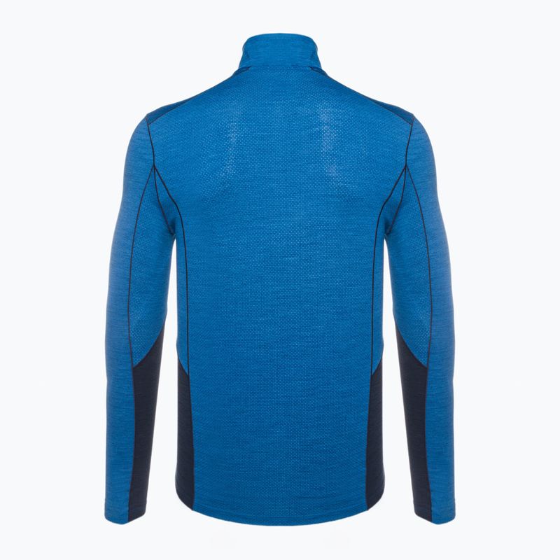 Мъжка термоактивна блуза Smartwool Merino Sport 1/4 Zip laguna blue/deep navy 2