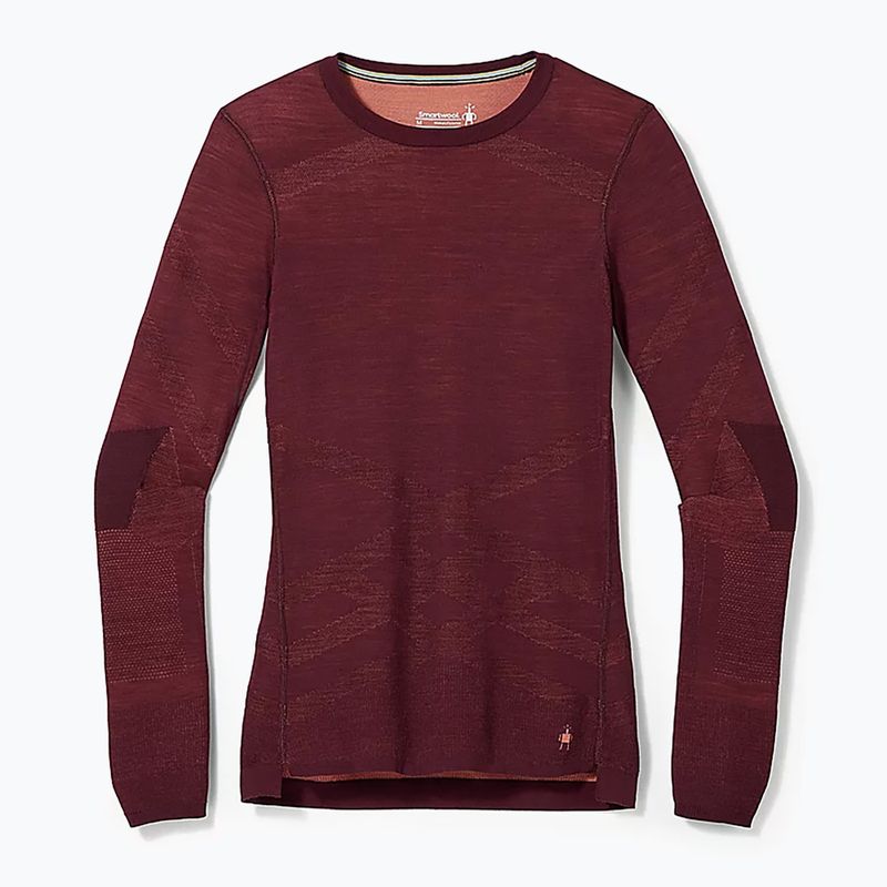 Дамска термална тениска Smartwool Intraknit Merino 200 Crew maroon 19284 4