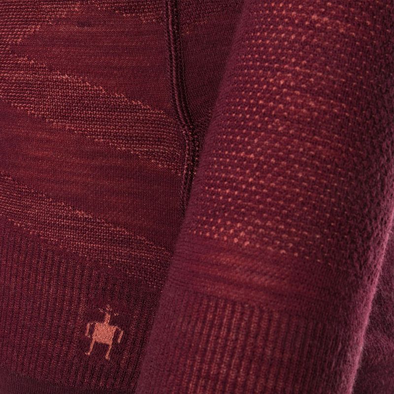 Дамска термална тениска Smartwool Intraknit Merino 200 Crew maroon 19284 3