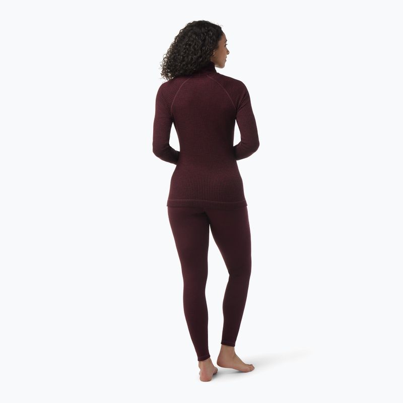 Дамска термоактивна блуза Smartwool Thermal Merino Rib Turtleneck black cherry heather 6