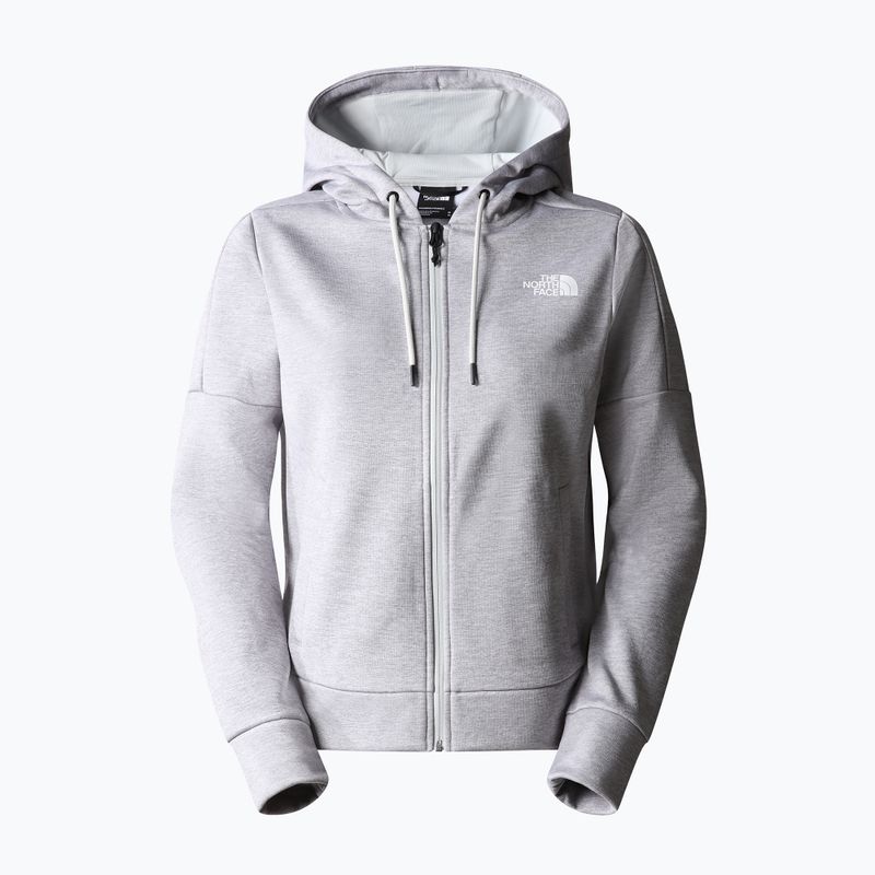 Дамски суитшърт The North Face Reaxion Fleece F/Z Hoodie light grey heather 4