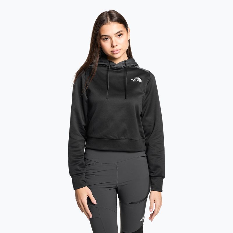 Суитшърт за трекинг за жени The North Face Reaxion Fleece P/O Hoodie black/grey NF0A7ZACKT01