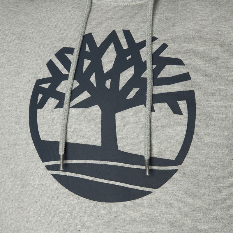 Мъжки суитшърт Timberland Tree Logo Hoodie medium grey heather 3