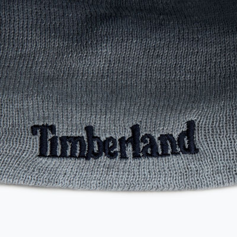 Мъжка зимна шапка Timberland Reversible Logo Beanie peacoat 4