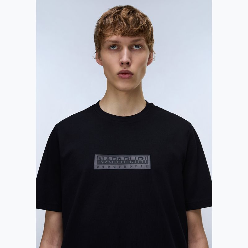 Мъжка тениска Napapijri S-Box Logo black beauty 3