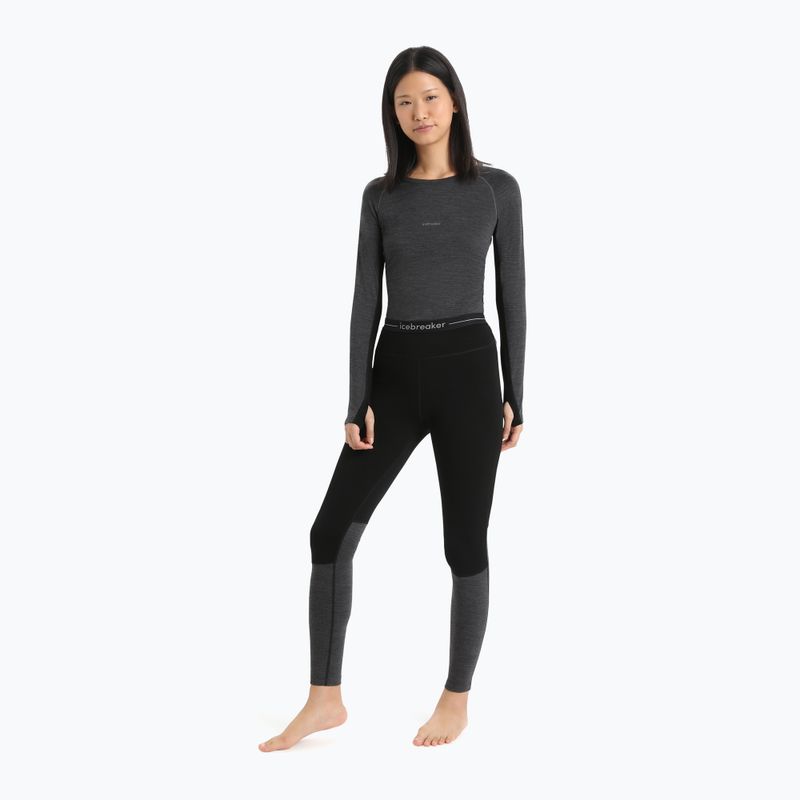 Дамски термо панталон Icebreaker ZoneKnit 200 001 black/grey IB0A56HE0911 2