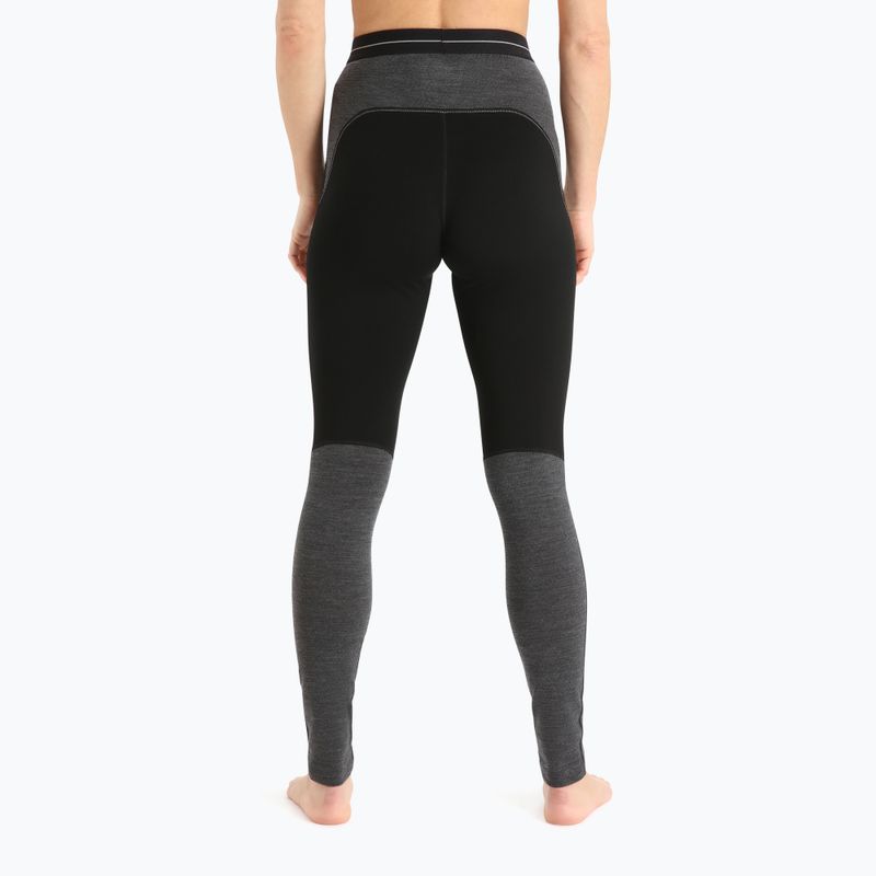Дамски термо панталон Icebreaker ZoneKnit 200 001 black/grey IB0A56HE0911 3