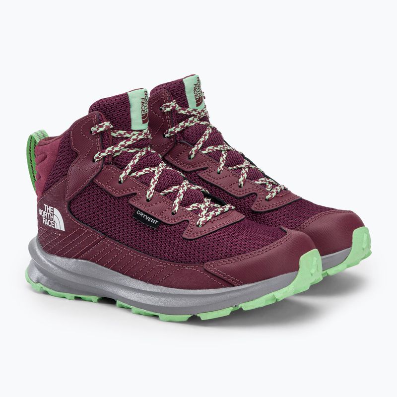 Детски ботуши за трекинг The North Face Fastpack Hiker Mid WP розови NF0A7W5V9Z21 5