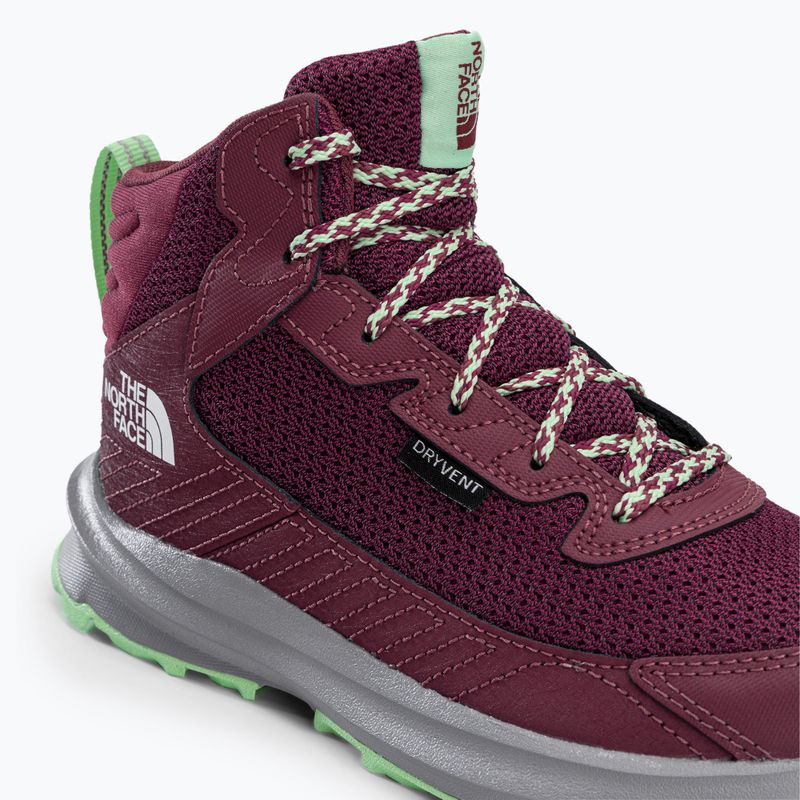 Детски ботуши за трекинг The North Face Fastpack Hiker Mid WP розови NF0A7W5V9Z21 9