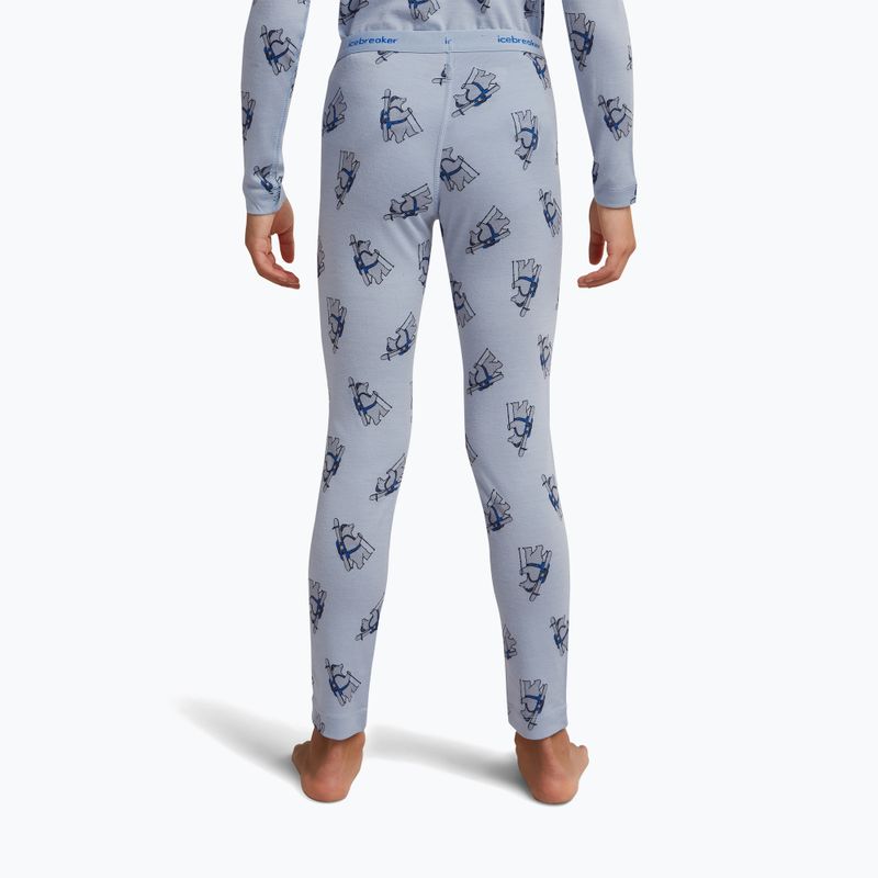 Детски термоактивни панталони icebreaker Merino 200 Oasis Bear Tour zinc blue/aop 5