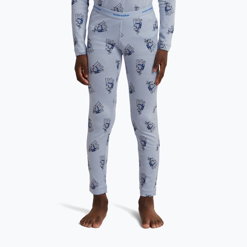 Детски термоактивни панталони icebreaker Merino 200 Oasis Bear Tour zinc blue/aop 7