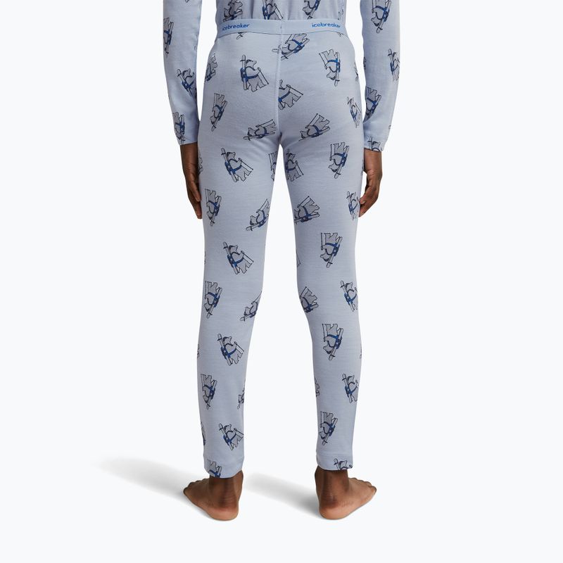 Детски термоактивни панталони icebreaker Merino 200 Oasis Bear Tour zinc blue/aop 9