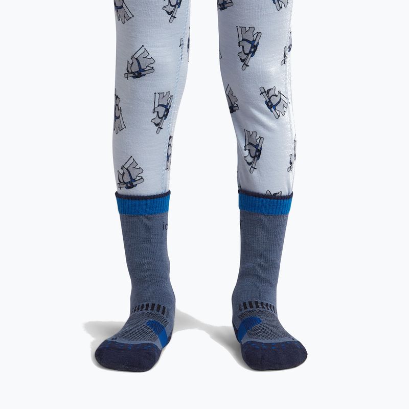 Детски чорапи Icebreaker Merino Hike+ Light Crew dawn/midnight navy/lazuri 3