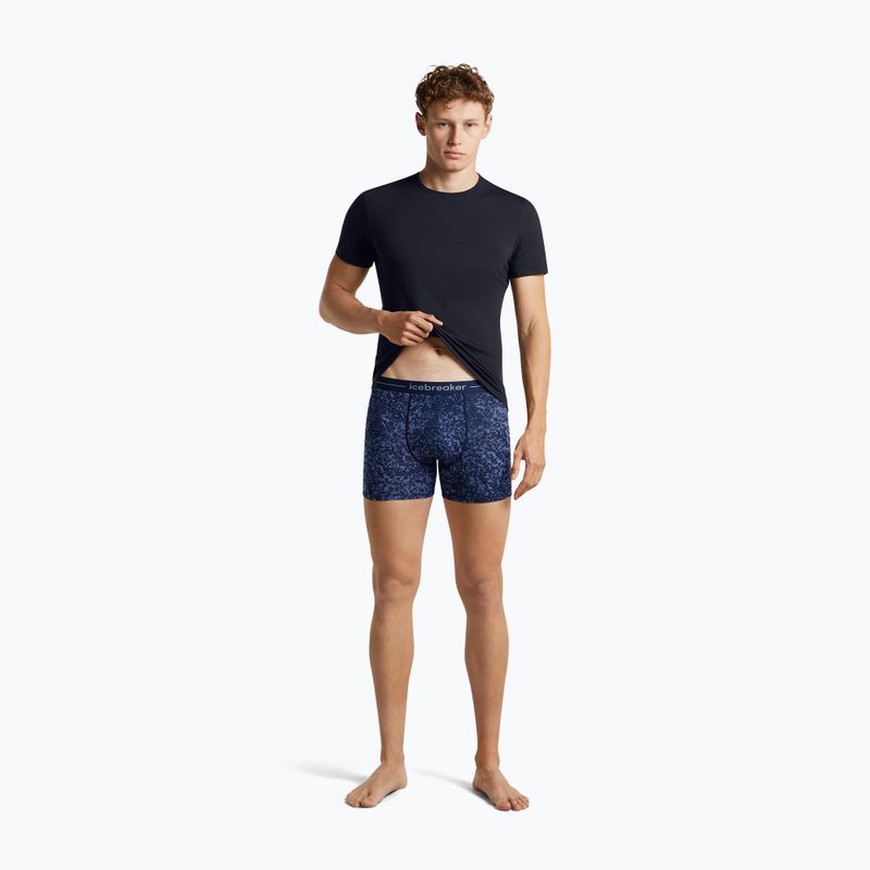 Мъжки термобоксерки Icebreaker Merino 150 Anatomica Moss Bloom midnight navy/aop 5