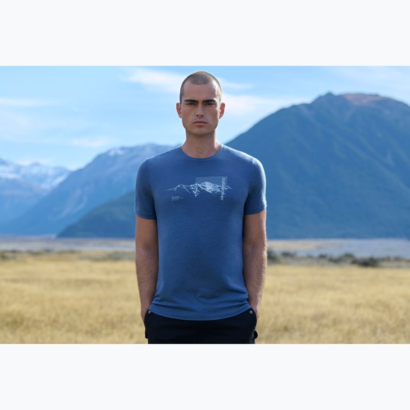 Мъжка термоактивна тениска Icebreaker Merino 150 Tech Lite Pure Altitude Dawn 8