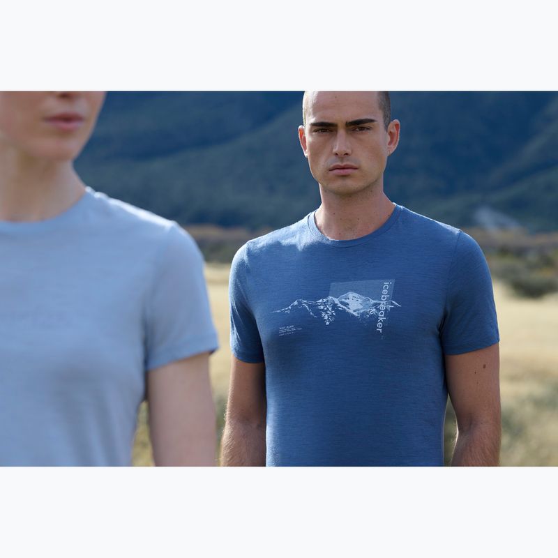 Мъжка термоактивна тениска Icebreaker Merino 150 Tech Lite Pure Altitude Dawn 9