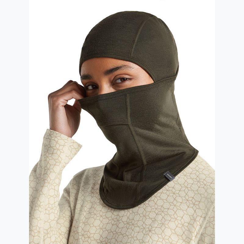 Шапка маска icebreaker Oasis Balaclava dark loden 8