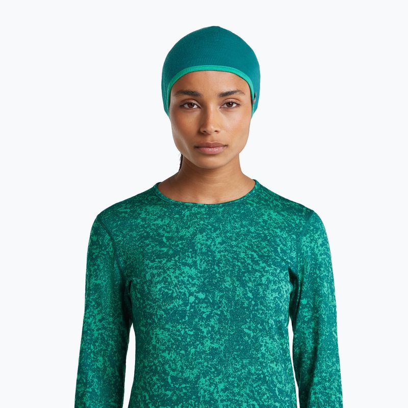 Шапка icebreaker Merino 200 Oasis Reversible Beanie tidal teal/fresh 9