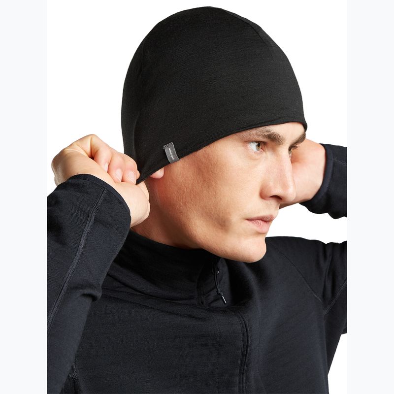 Шапка icebreaker Merino 260 Oasis Vertex Reversible Beanie Chillwave black/obsidian 8