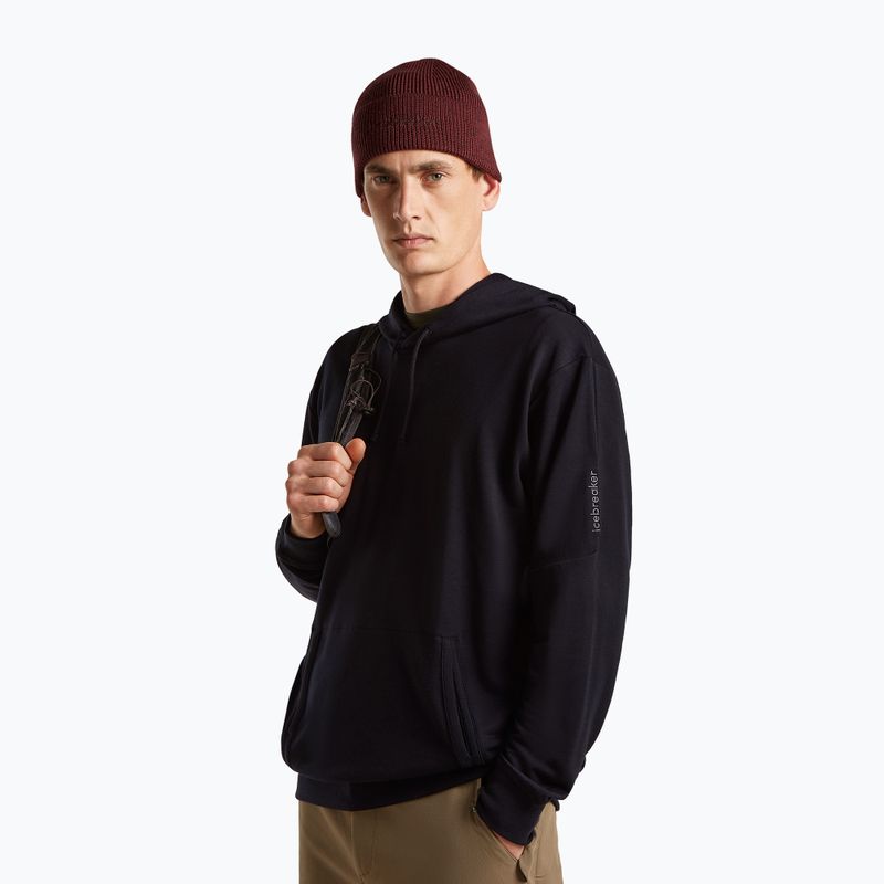 Зимна шапка icebreaker Merino All Day Toque Beanie port/bittersweet 2
