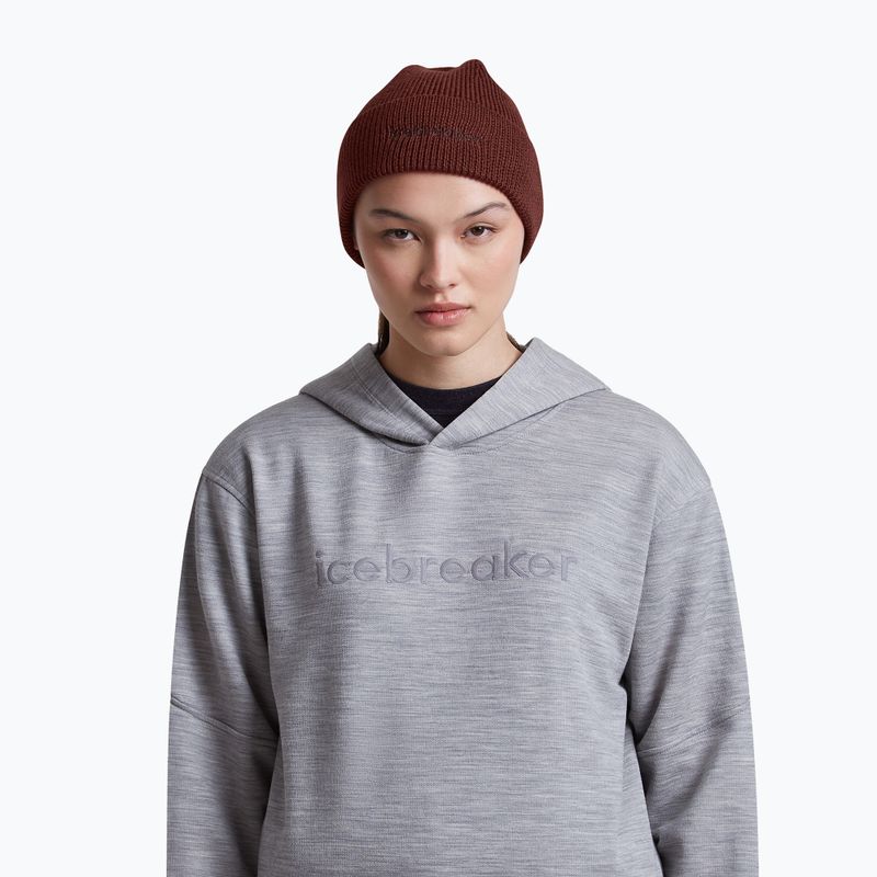 Зимна шапка icebreaker Merino All Day Toque Beanie port/bittersweet 5