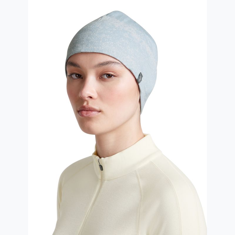 Шапка icebreaker Merino 260 Oasis Vertex Reversible Beanie Chillwave snow/zinc blue 9