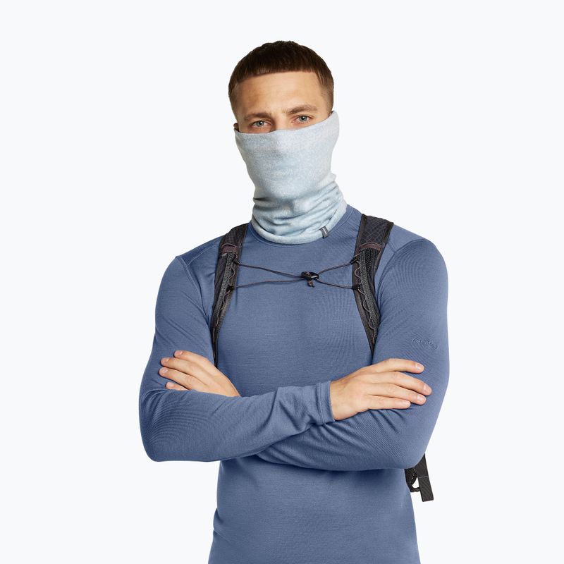 Шал комин icebreaker Merino 260 Oasis Vertex Reversible Chute Chillwave snow/zinc blue 3