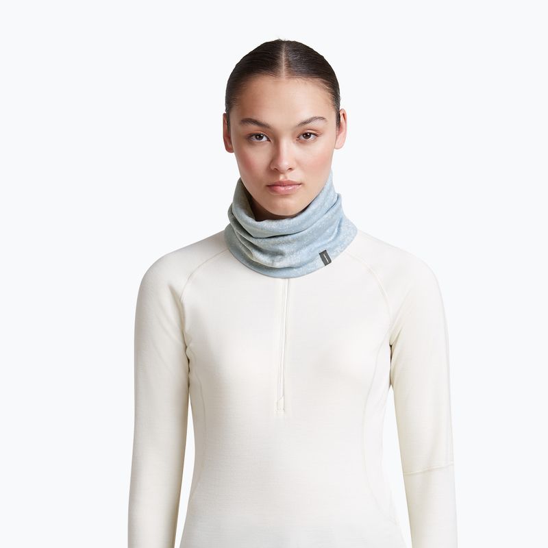 Шал комин icebreaker Merino 260 Oasis Vertex Reversible Chute Chillwave snow/zinc blue 5