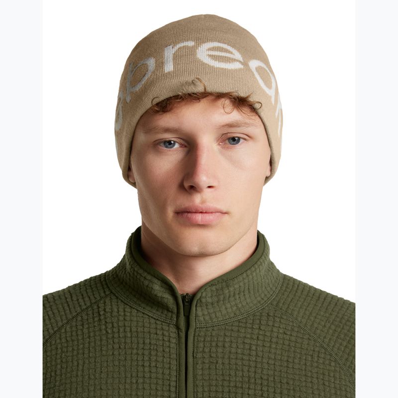 Зимна шапка icebreaker Merino Icebreaker Beanie cumin/ecru heather 3