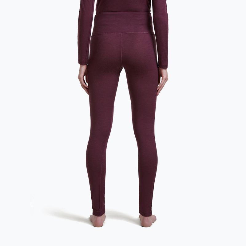 Дамски термоактивни панталони Icebreaker Merino 200 Oasis High Rise Leggins dark berry 3