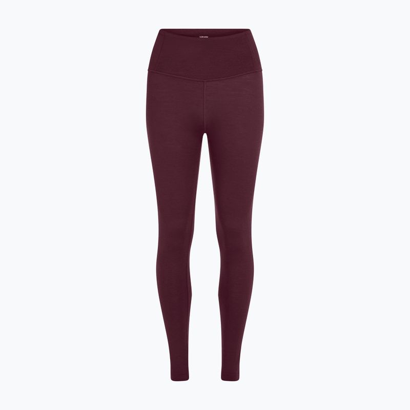 Дамски термоактивни панталони Icebreaker Merino 200 Oasis High Rise Leggins dark berry 6