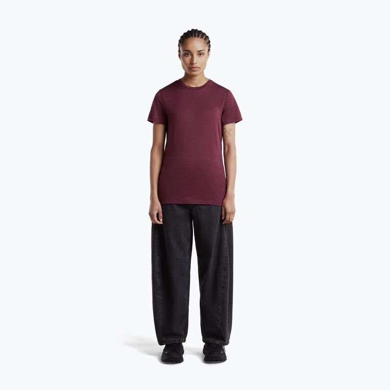 Дамска тениска за трекинг icebreaker Merino 150 Tech Lite III dark berry 4