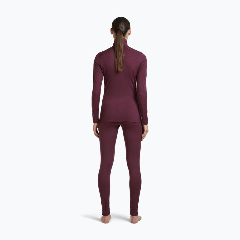 Дамски термоактивен суитшърт Icebreaker 200 Oasis LS Half Zip dark berry 5
