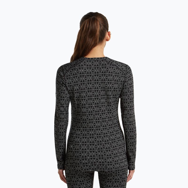 Дамски термоактивен суитшърт Icebreaker Merino 260 Tech Vertex Crewe Black/Snow 3