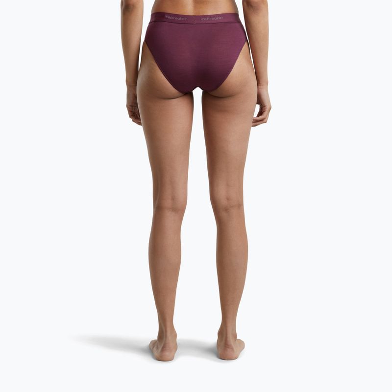 Дамски термо бикини Icebreaker Merino 125 Cool-Lite Sprite Hipster dark berry 4