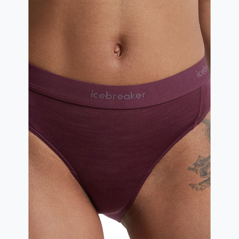 Дамски термо бикини Icebreaker Merino 125 Cool-Lite Sprite Hipster dark berry 6