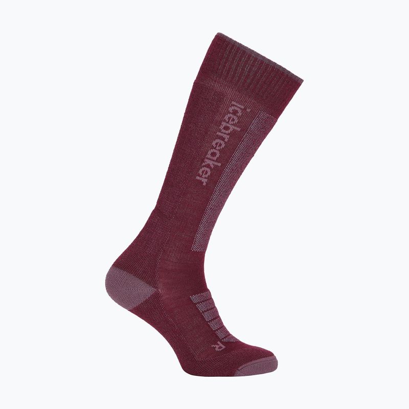 Дамски скоирски чорапи  Icebreaker Merino Ski+ Ultralight OTC berry/grey plum/zinc blue 2